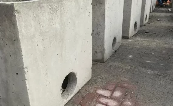 Caixas pré-moldadas de concreto