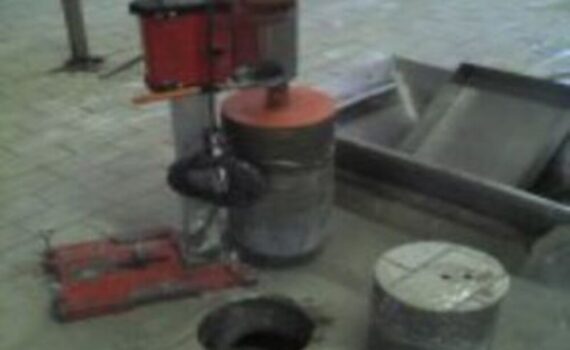 Furos em concreto armado