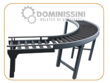 Transportador de roletes motorizados