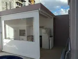Cortina rolo no interior paulista