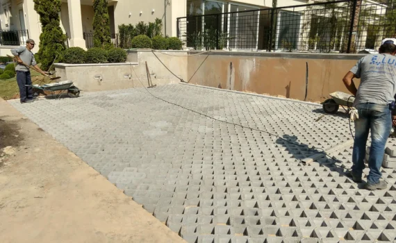 Piso Intertravado de Concreto em Santo André