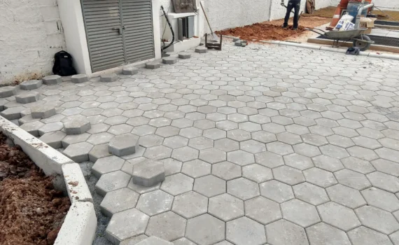 Piso Sextavado em Sp